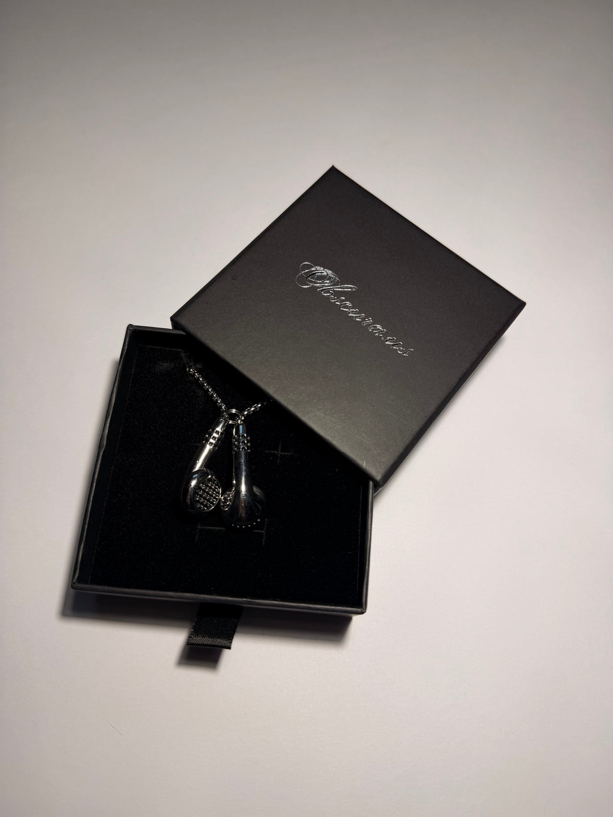 Stainless Steel Earphone Pendant Necklace